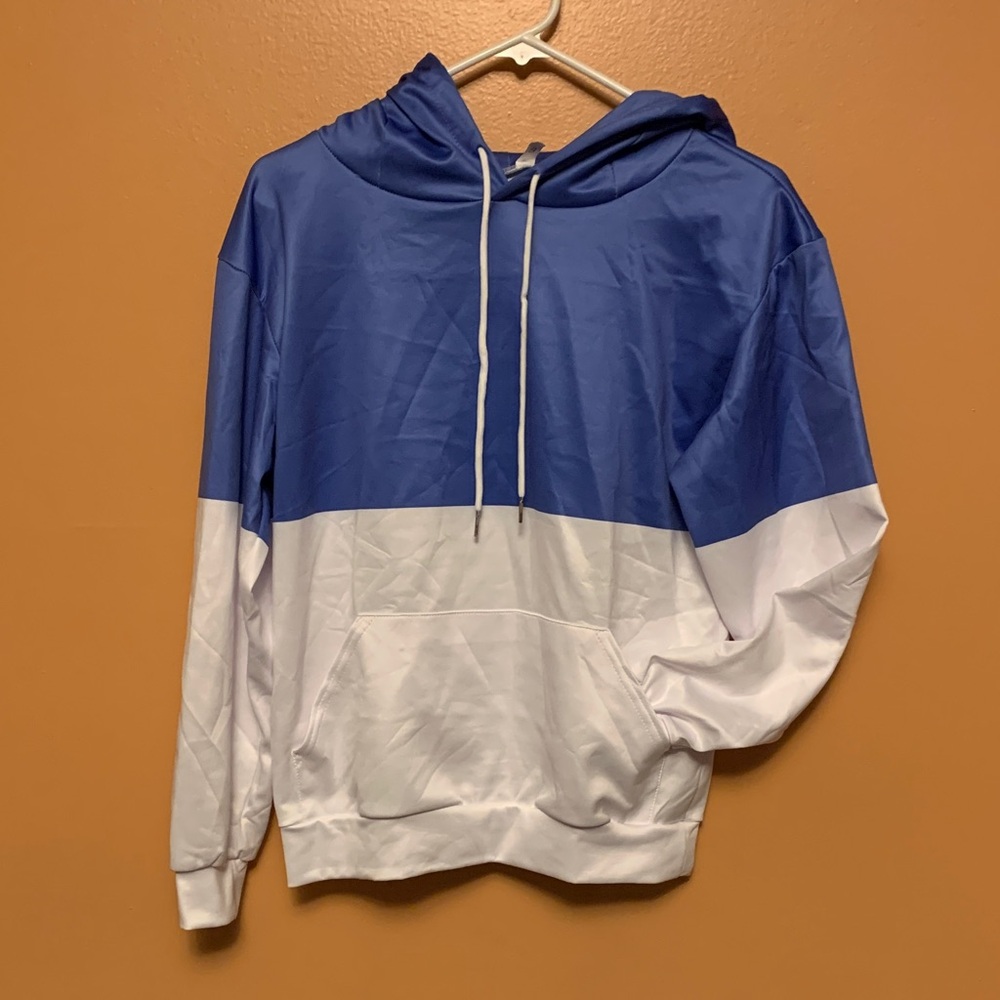 Blue and White Women’s Hoodie